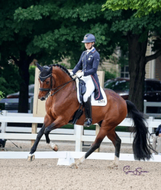 Adrienne Lyle and Hussman's Top Gun Olympic Dressage Team USA