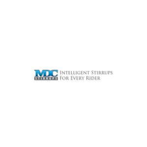 Logo of MDC Stirrups, sponsor of Adrienne Lyle USA from the Olympic Dressage Team. Adrienne Lyle is a key competitor in the Olympic Dressage Team and is a celebrated Olympic Dressage Winner.